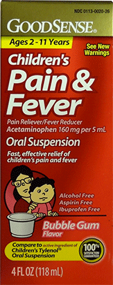 Acetaminophen Liquid Oral Suspension 160MG/5mL B .. .  .  